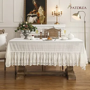Elegant Vintage Lace Tablecloth for Weddings and Parties