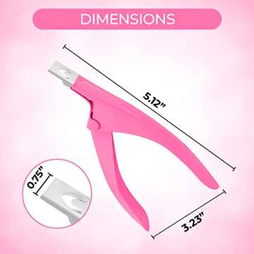 Nail Clippers Acrylic Professional Nail Clipper for Acrylic Nails, Gift for Women Fake Nail Clipper ...