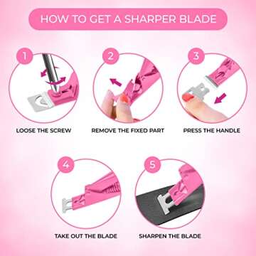 Nail Clippers Acrylic Professional Nail Clipper for Acrylic Nails, Gift for Women Fake Nail Clipper for Home Salon Nail Art Acrylic Nails Stainless Steel Adjustable (Pink)