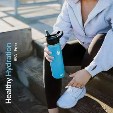 Clearly Filtered 20oz Water Bottle/Targets 220+ Contaminants/Double-Wall Insulated Stainless Steel Filtered Water Bottle BPA/BPS-Free Phthalate-Free Filters Fluoride Lead Chlorine (Black)