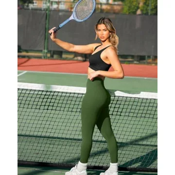 OQQ Women's 2 Piece High Waist Yoga Leggings for Comfort