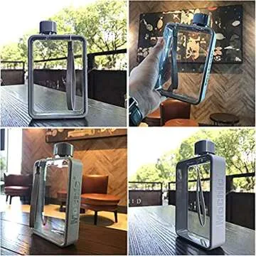 MoChic 13 oz. Flat Water Bottle Portable Travel Mug BPA-free A5 water bottle that fits in any bag and pocket