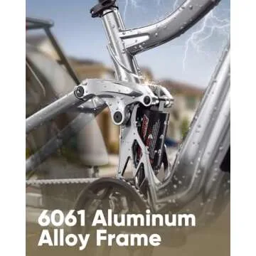 PUCKIPUPPY Boxer Electric Bike for Adults 960W, 48V 20AH Battery Ebike, Full Suspension 26" Fat Tire E Bike, 28MPH 80Miles Range Mountain Electric Bicycle, 7 Speed Hydraulic Disc Brakes