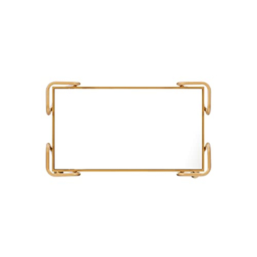 Linon Gina Mid-Century Gold Bar Cart for Home Use