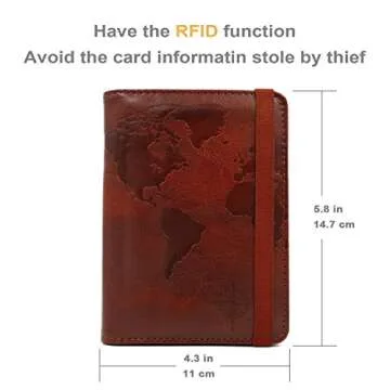 Kandouren RFID Passport Holder for Secure Travel Accessory
