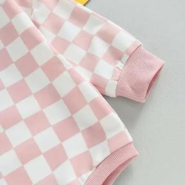 Karuedoo Checkered Baby Romper Cute & Cozy Onesie
