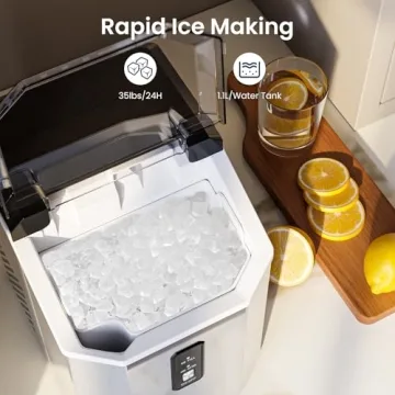 Nugget Ice Maker Portable, 35lbs/24hrs, Self-Cleaning