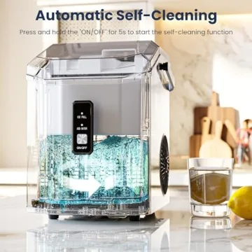 Nugget Ice Maker Portable, 35lbs/24hrs, Self-Cleaning