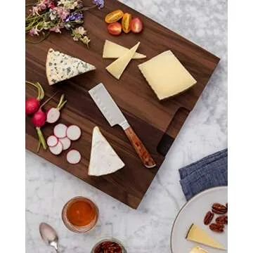 W&P Cheese Knife | 7 inch | Premium Steel, Bar Tool, Home Essentials,Brown