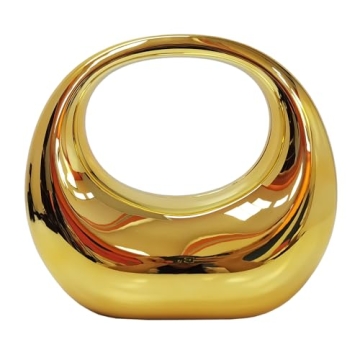 MILATA Moon Shape Transparent Top Handle Handbag - Chic Evening Clutch for Events