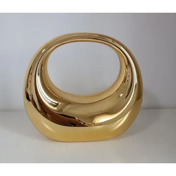 Stylish MILATA Moon Shape Acrylic Evening Clutch Bag