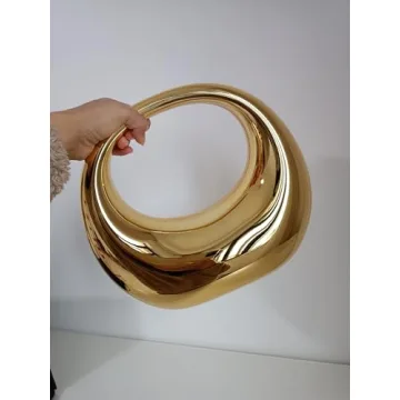 Stylish MILATA Moon Shape Acrylic Evening Clutch Bag