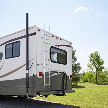 Camco Gen-Turi RV Generator Exhaust Venting System - Directs Generator Exhaust Above The Roof Line for Improved Air Quality While Camping - Designed for Easy Install and Disconnection (44461)