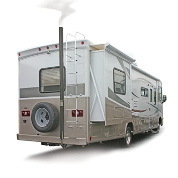 Camco Gen-Turi RV Generator Exhaust Venting System - Directs Generator Exhaust Above The Roof Line for Improved Air Quality While Camping - Designed for Easy Install and Disconnection (44461)