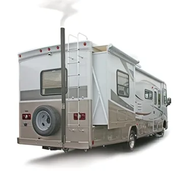 Camco Gen-Turi RV Generator Exhaust Venting System - Directs Generator Exhaust Above The Roof Line for Improved Air Quality While Camping - Designed for Easy Install and Disconnection (44461)