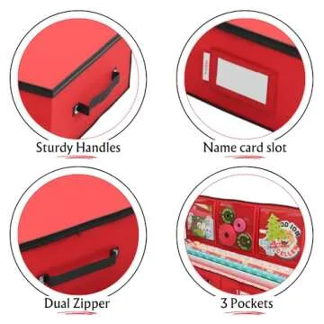 Primode Wrapping Paper Storage Container | Gift Wrap Organizer