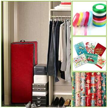 Primode Wrapping Paper Storage Container | Gift Wrap Organizer