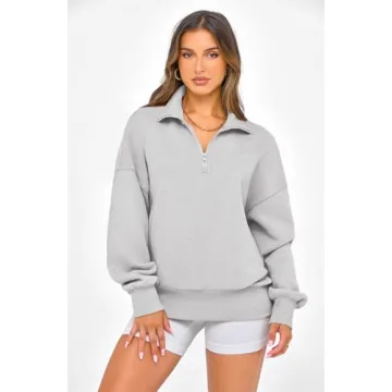 Buy PRETTYGARDEN Women’s Half Zip Sweatshirt Fleece Hoodie