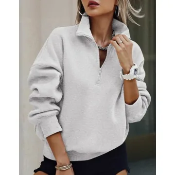 Buy PRETTYGARDEN Women’s Half Zip Sweatshirt Fleece Hoodie