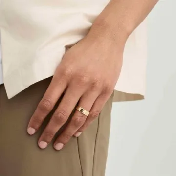 NOKMIT 14K Gold Filled Rings Elegant Durable Hypoallergenic