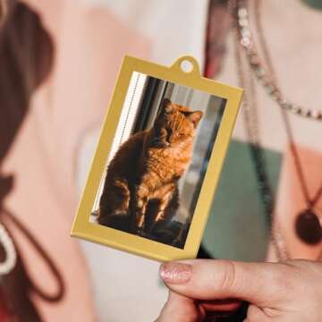 UNIQOOO Christmas Acrylic Photo Ornaments Set - 8 Pack