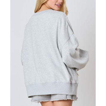 Stylish Y2k Pearl Bow Sweatshirt for Women