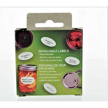 Ball Dissolvable Canning Labels - 60 Labels per Box, 120 Total