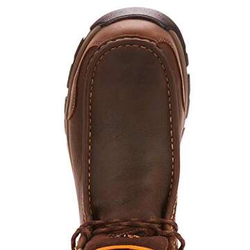 ARIAT Male's Edge LTE Moc Waterproof Composite Toe Work Boot, Dark Brown, 11.5