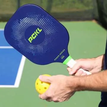 PCKL Pickleball Paddle Pro Series and Power Series | USA Pickleball Approved | Graphite Carbon Face | Edgeless Design | Choose Blue or White Pickleball Paddle