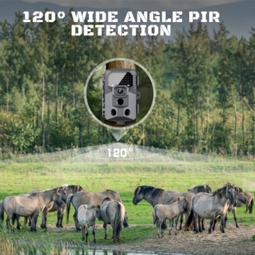 RIGDOO 4K Trail Camera with Night Vision for Wildlife