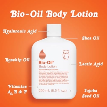Bio-Oil Moisturizing Body Lotion for Dry Skin, Ultra-Lightweight High-Oil Hydration, with Jojoba/Rosehip/Shea Oil, and Hyaluronic Acid, 8.5 oz
