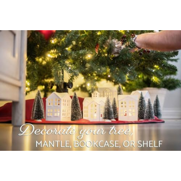 Elanze Designs 18 Piece White Christmas Village Set