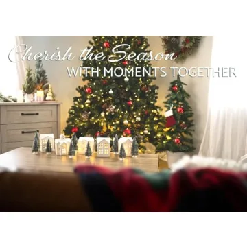 Elanze Designs 18 Piece White Christmas Village Set