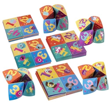 28 Pack Cootie Catcher Valentines Day Cards for Kids