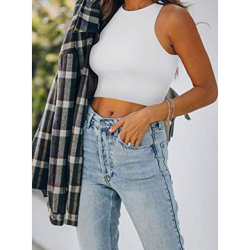 Stylish REORIA High Neck Crop Top for Women