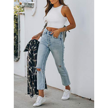 Stylish REORIA High Neck Crop Top for Women