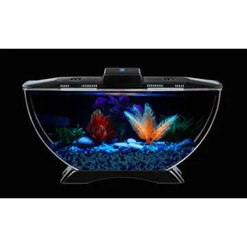 BettaTank 1-Gallon Deco Fish Tank with LED Lighting