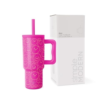 Simple Modern Kids 24oz Tumbler with Handle & Straw | Spill Proof & Reusable