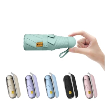BAODINI Travel Mini Umbrella for Purse - Compact UV Protection, Lightweight & Cute