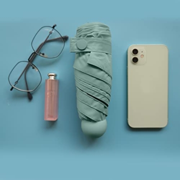 BAODINI Travel Mini Umbrella for Sun and Rain Protection