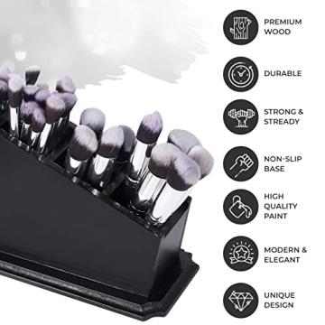 Gothic Coffin Brush Holder - Stylish Makeup Organizer