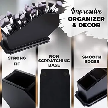Gothic Coffin Brush Holder - Stylish Makeup Organizer