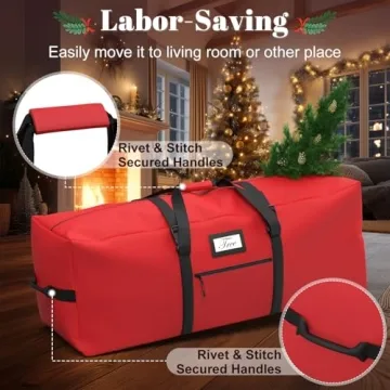 Christmas Tree Storage Bag with Roller Wheels for 9ft Trees