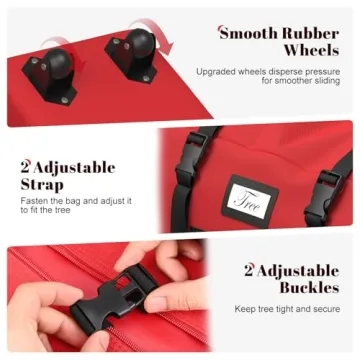 Christmas Tree Storage Bag with Roller Wheels for 9ft Trees