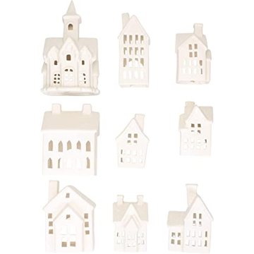 Mark Feldstein Winter Village LED Tea Light Holiday Set