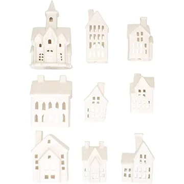 Mark Feldstein Winter Village LED Tea Light Holiday Set
