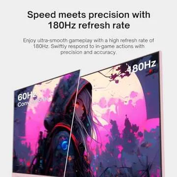 Pixio PX278 Wave Pink 27-Inch 180Hz Monitor with FreeSync