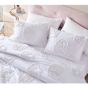 Betsey Johnson - Queen Duvet Cover Set, Reversible Cotton Bedding with Matching Shams, All Season Ho...