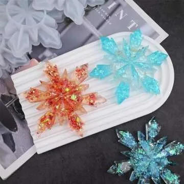 8Pcs Christmas Silicone Resin Molds for Holiday Crafts