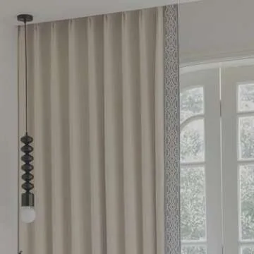 Stylish Blackout Cotton Linen Curtain Panels for Home